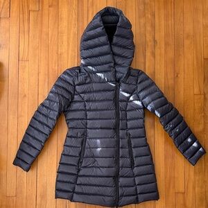 Soia & Kyo Shiny Black Puffer Coat